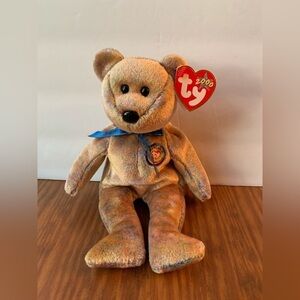 VTG Ty Beanie Clubby III Bear With Tags Perfect Condition